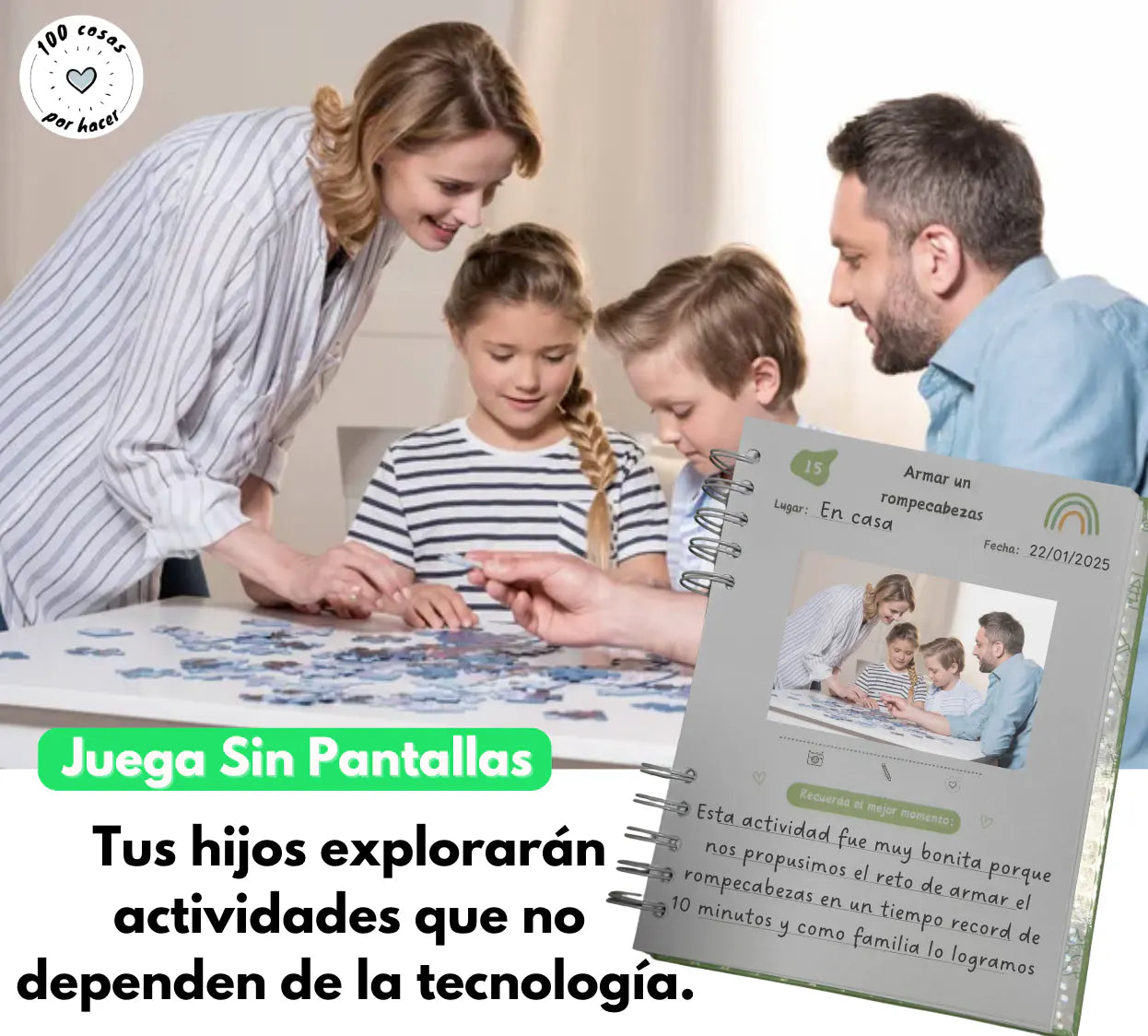 Libro Album 100 Cosas por Hacer con Niños ®